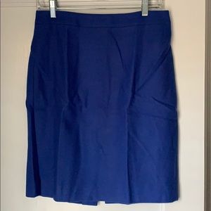 Jcrew wool pencil skirt royal blue